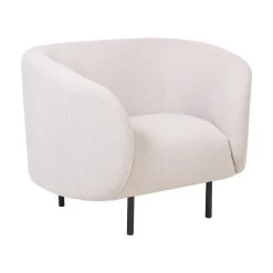 Beliani Fauteuil LOEN - Beige Polyester