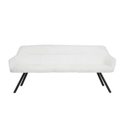 Hoyz - Eetkamerbank Plooi 180cm - Boucle - Wit