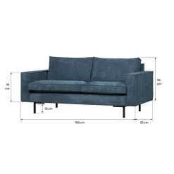 WOOOD Bank Arwin 2,5-zits - Staalblauw 8 WOOOD Bank Arwin 2,5-zits - Staalblauw -ZitMeester ComfortDesign 10102171 9600
