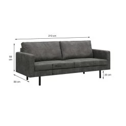 Bank Collin 2,5-zits - Antraciet 8 Bank Collin 2,5-zits - Antraciet -ZitMeester ComfortDesign 10109858 6900