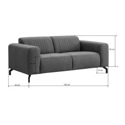 Bank Otis 2-zits - Donkergrijs 8 Bank Otis 2-zits - Donkergrijs -ZitMeester ComfortDesign 10112079 9600