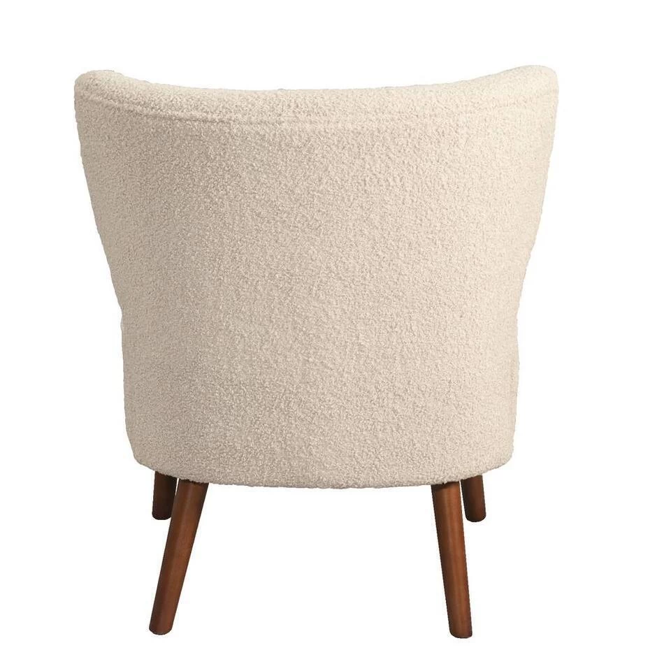 Fauteuil Lexi - Stof Teddy Crème 5 Fauteuil Lexi - Stof Teddy Crème - Image 3