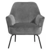 Fauteuil Hamburg - Fluweel - Donkergrijs -ZitMeester ComfortDesign 10207453