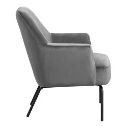 Fauteuil Hamburg - Fluweel - Donkergrijs -ZitMeester ComfortDesign 10207453 8000