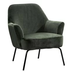 Fauteuil Hamburg - Fluweel - Groen -ZitMeester ComfortDesign 10207456 0300