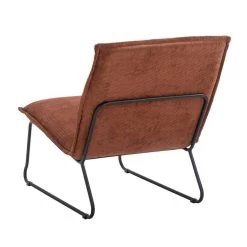 Fauteuil Cooper - Ribstof - Koper -ZitMeester ComfortDesign 10207527 0800