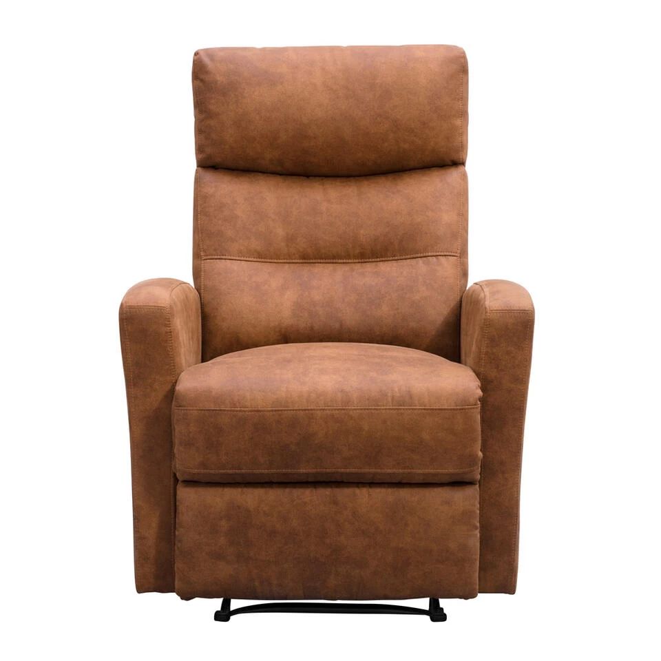 Relaxfauteuil Jackson - Stof - Cognac 3 Relaxfauteuil Jackson - Stof - Cognac