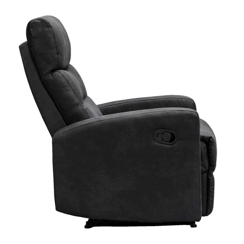 Relaxfauteuil Jackson - Stof - Zwart 6 Relaxfauteuil Jackson - Stof - Zwart - Image 4