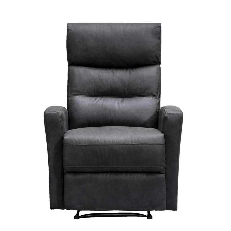 Relaxfauteuil Jackson - Stof - Zwart 3 Relaxfauteuil Jackson - Stof - Zwart
