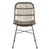 Eetkamerstoel Justin - Rotan/metaal - Bruin -ZitMeester ComfortDesign 10300476