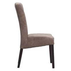 Eetkamerstoel Yvo - Lederlook - Taupe -ZitMeester ComfortDesign 10302277 0900