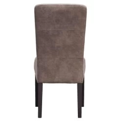 Eetkamerstoel Yvo - Lederlook - Taupe -ZitMeester ComfortDesign 10302277 8000