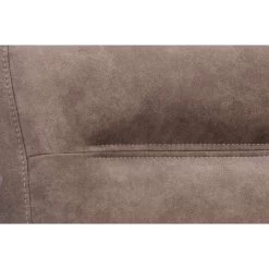 Eetkamerstoel Yvo - Lederlook - Taupe -ZitMeester ComfortDesign 10302277 9001