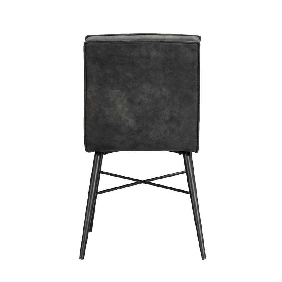 Eetkamerstoel Novan - Stof - Antraciet 4 Eetkamerstoel Novan - Stof - Antraciet - Image 2