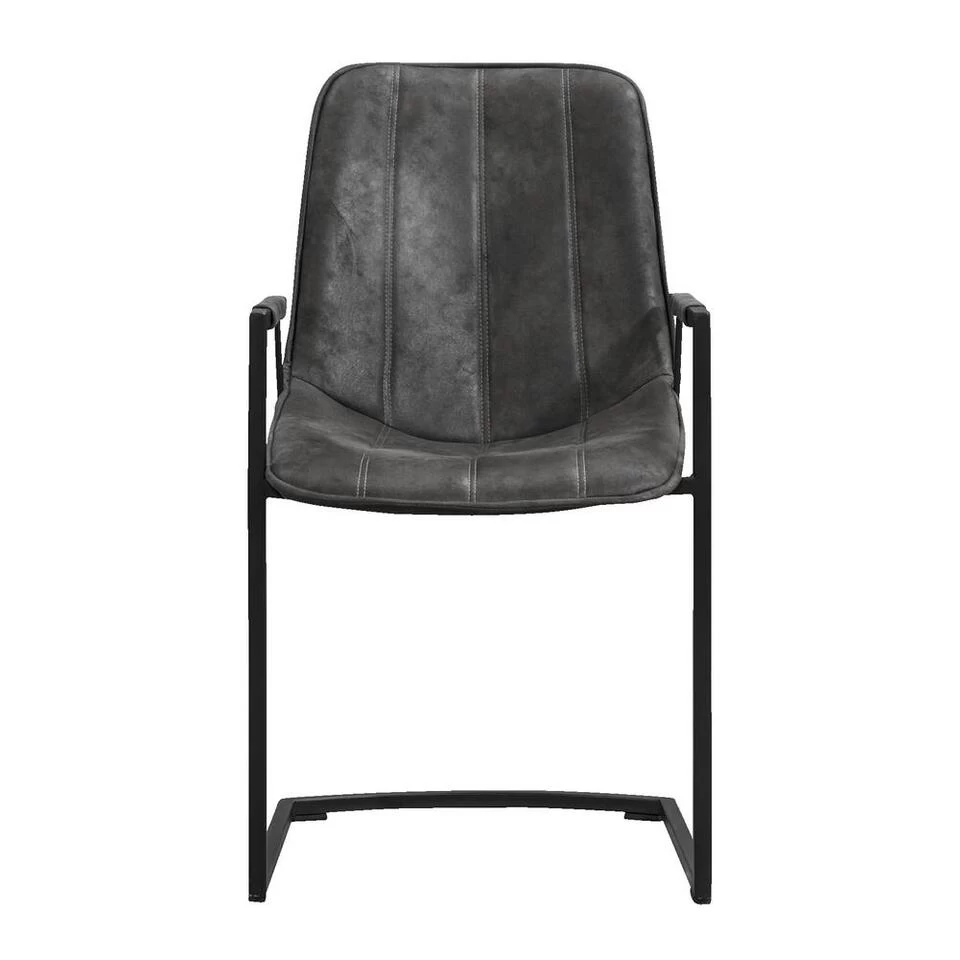 Eetkamerstoel Riv - Stof - Antraciet 3 Eetkamerstoel Riv - Stof - Antraciet