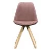 Eetkamerstoel Senja - Velvet - Roze - Naturel Hout 2 Eetkamerstoel Senja - Velvet - Roze - Naturel Hout -ZitMeester ComfortDesign 10302730