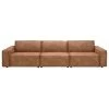 UMIX 3-zits Bank Brooklyn - Cognac -ZitMeester ComfortDesign 10910180