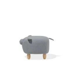 Beliani Dierenhocker PIGGY - Grijs Polyester -ZitMeester ComfortDesign 10a866f05c854381887538cd81625e2e