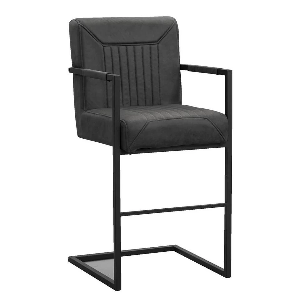 Barkruk Mats - Antraciet 4 Barkruk Mats - Antraciet - Afbeelding 2