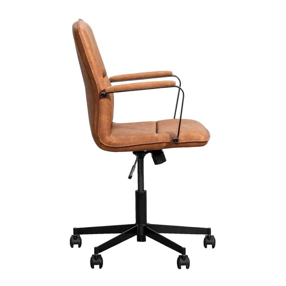 Bureaustoel Trevor - Cognac 4 Bureaustoel Trevor - Cognac - Image 2