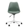 Bureaustoel Senja - Kunststof - Groen - Wit Metaal