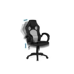 Beliani Bureaustoel FIGHTER - Zwart Kunstleer -ZitMeester ComfortDesign 1122156900 0103