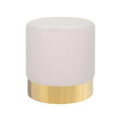 Beliani Poef SOPHIA - Roze Fluweel