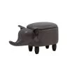 Beliani Dierenhocker ELEPHANT - Grijs Kunstleer -ZitMeester ComfortDesign 1184915363
