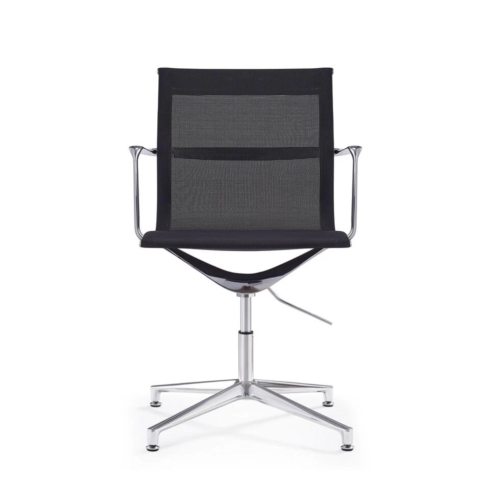 Design Vergaderstoel Monaco - Zwart 5 Design Vergaderstoel Monaco - Zwart - Image 3