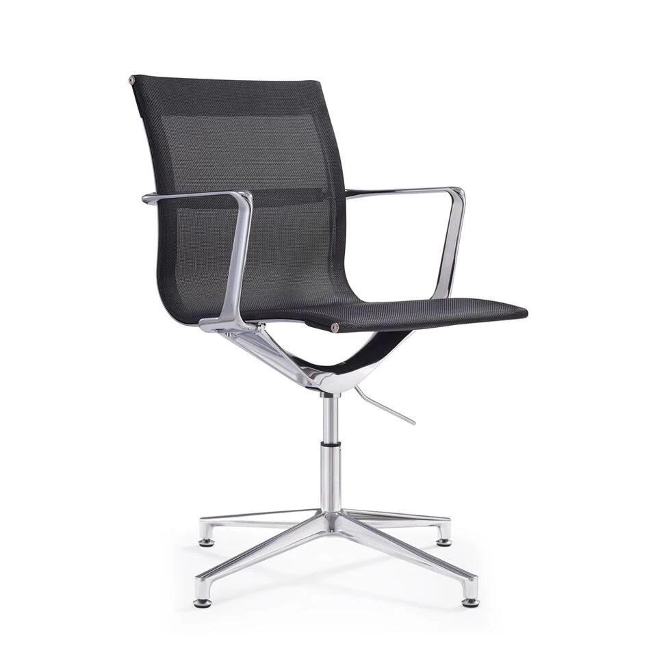 Design Vergaderstoel Monaco - Zwart 3 Design Vergaderstoel Monaco - Zwart