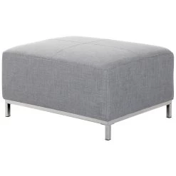 Beliani Ottomaan OSLO - Grijs Polyester