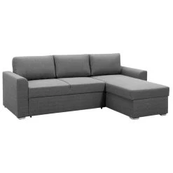 Slaapbank Bern Met Opbergruimte - Antraciet - 85x226x165 Cm -ZitMeester ComfortDesign 12600295 0350