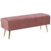 Beliani Hocker PATERSON - Roze Fluweel -ZitMeester ComfortDesign 1264912934