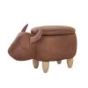 Beliani Dierenhocker COW - Bruin Kunstleer 2 Beliani Dierenhocker COW - Bruin Kunstleer -ZitMeester ComfortDesign 1374032539