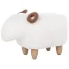 Beliani Hocker LAMB - Wit Polyester -ZitMeester ComfortDesign 1441586171