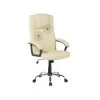 Beliani Bureaustoel COMFORT - Beige Kunstleer