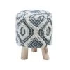 Beliani Hocker AGRA - Wit Wol, Katoen 1 Beliani Hocker AGRA - Wit Wol, Katoen -ZitMeester ComfortDesign 1503335926