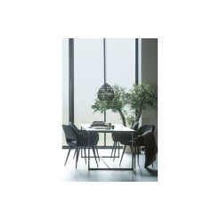 WOOOD Jelle Stoel - Velvet - Zwart - Set Van 2 -ZitMeester ComfortDesign 1509452707 0103