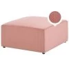 Beliani Ottomaan LEMVIG - Roze Corduroy 1 Beliani Ottomaan LEMVIG - Roze Corduroy -ZitMeester ComfortDesign 1524307474