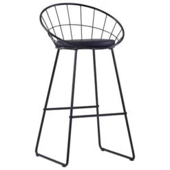 VidaXL Barstoelen 2 St Kunstleer Zwart 8 VidaXL Barstoelen 2 St Kunstleer Zwart -ZitMeester ComfortDesign 1592604318 0102