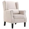 VidaXL Fauteuil Stof Beige 2 VidaXL Fauteuil Stof Beige -ZitMeester ComfortDesign 1592792164