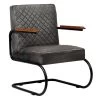 VidaXL Fauteuil Echt Leer Grijs 1 VidaXL Fauteuil Echt Leer Grijs -ZitMeester ComfortDesign 1625525952