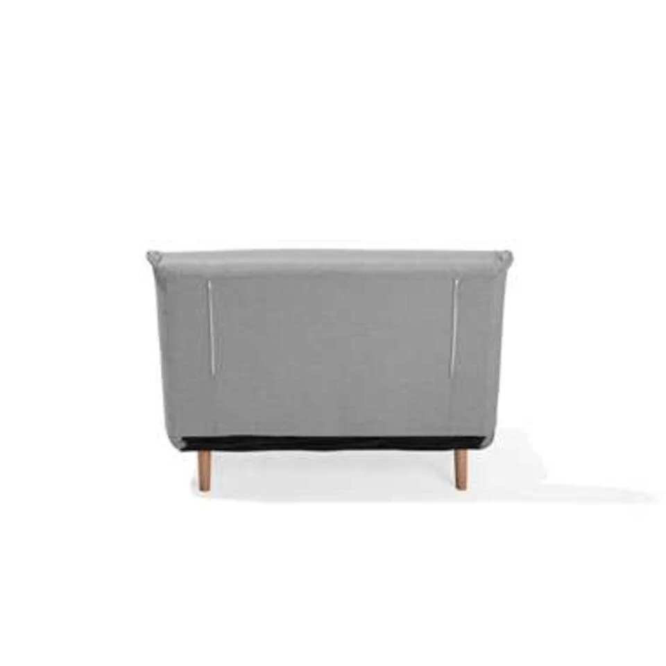 Beliani Slaapbank - SETTEN Grijs Polyester 6 Beliani Slaapbank - SETTEN Grijs Polyester - Image 4