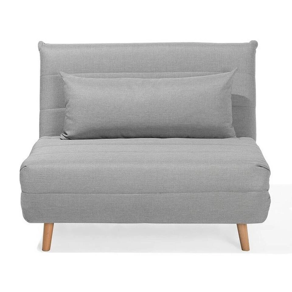 Beliani Slaapbank - SETTEN Grijs Polyester 3 Beliani Slaapbank - SETTEN Grijs Polyester