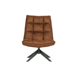 WOOOD Jouke Draaifauteuil - Kunstleer - Cognac - 97x70x85 9 WOOOD Jouke Draaifauteuil - Kunstleer - Cognac - 97x70x85 -ZitMeester ComfortDesign 1697548865 0103