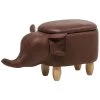Beliani Dierenhocker ELEPHANT - Bruin Kunstleer -ZitMeester ComfortDesign 1742247651