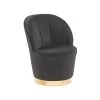 Beliani Fauteuil ALBY - Zwart Fluweel -ZitMeester ComfortDesign 1767854333