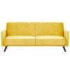 Beliani Driezitsbank - SENJA Geel Fluweel 1 Beliani Driezitsbank - SENJA Geel Fluweel -ZitMeester ComfortDesign 1783281355