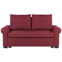 Beliani Slaapbank - SILDA Rood Polyester