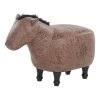Beliani Dierenhocker HORSE - Bruin Kunstleer 1 Beliani Dierenhocker HORSE - Bruin Kunstleer -ZitMeester ComfortDesign 1806341918